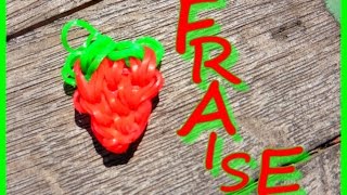 Tutoriel : Comment réaliser une FRAISE en élastique RAINBOW LOOM  ( en français)