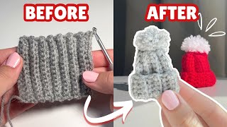 Crochet Mini Hat Ornament Easy Beginner Friendly