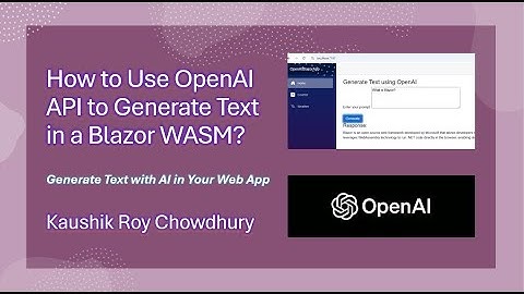 How Blazor WASM Project Uses OpenAI API to Generate Text from Prompt?