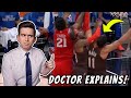 Enes Kanter Takes NASTY Elbow Like It's No Big Deal - Doctor Reacts & Explains Injury