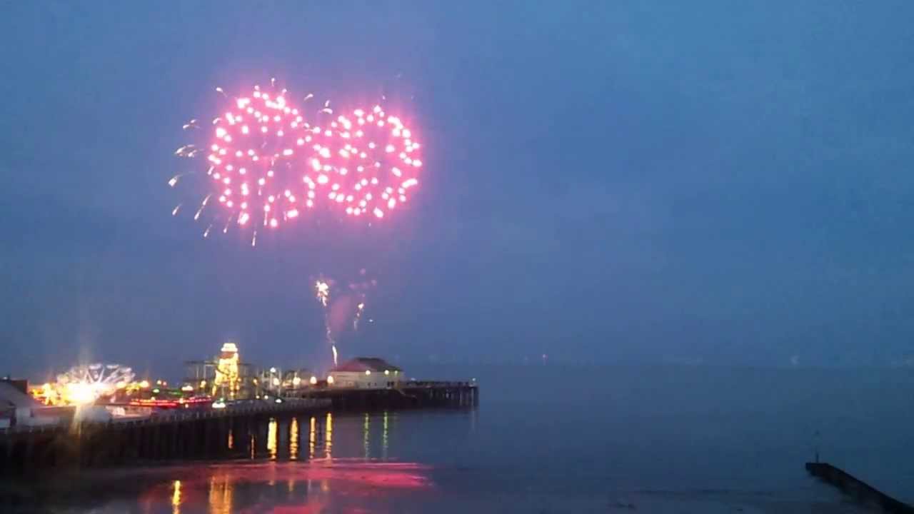 Clacton On Sea Pier Fireworks Display May 2013 YouTube