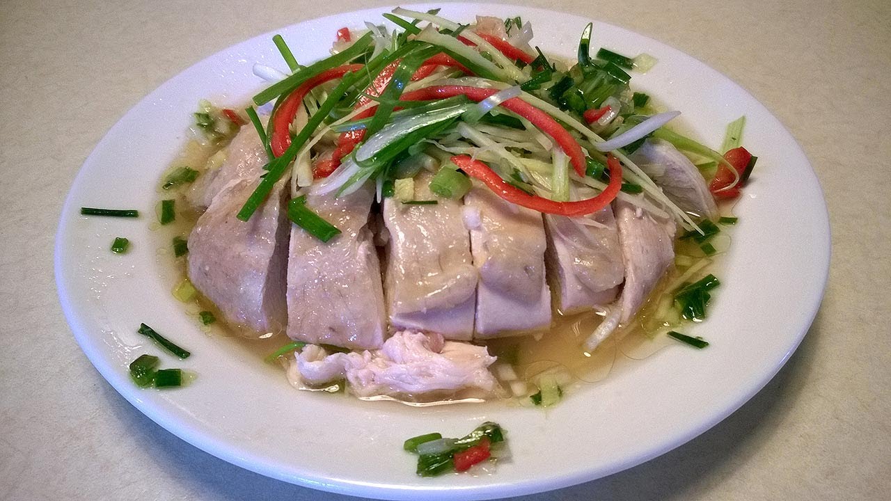 蔥油雞 White chicken with spring onion sauce - YouTube