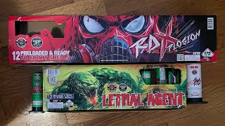Raccoon fireworks RDX 60g preloaded shells & Lethal agent 1.2 preloads unboxing #fireworks 