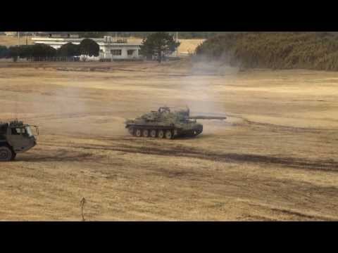 2014陸上自衛隊 習志野空挺降下始め 模擬戦クライマックス・シーン