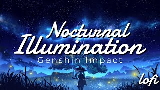 Nocturnal Illumination lofi | Fontaine BGM | Genshin Impact OST : Fountain of Belleau | 1-hour loop