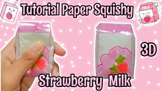 Tutorial Paper Squishy "Strawberry Milk" 3D