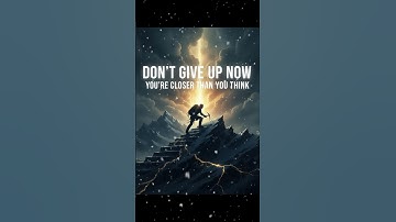 Don’t Give Up Now — You’re Closer Than You Think #motivation #overcomedoubt #nevergiveup