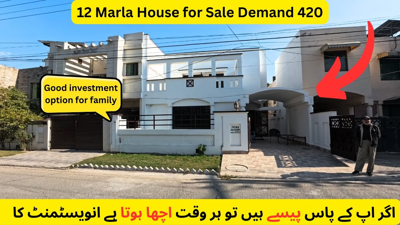 Old Eden Avenue Society new Airport Road Lahore | 12 Marla House for Sale Demand 420