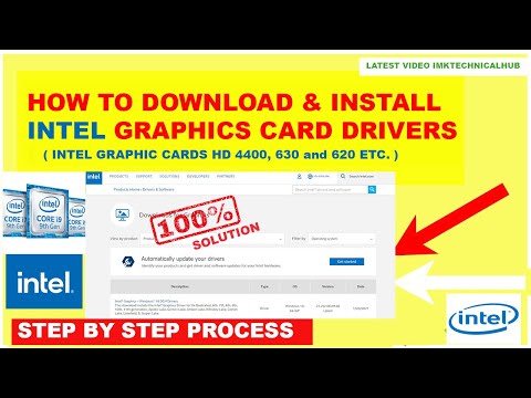 2022 How to download & Install Intel HD Graphics Card Drivers Step by Step Process | 100 % Solution