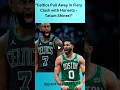"Tatum Drops 32 as Celtics Dominate Hornets in Heated Showdown!"