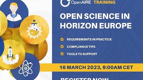 Webinar - 2nd Horizon Europe Open Science requirements in practice