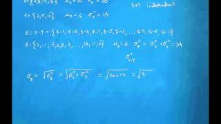 3 b 2 e standard deviation for sum or difference
