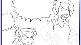 تحبير مشهد من قصة بسوم الشقي Inking A Panel In Bassoom Comic.