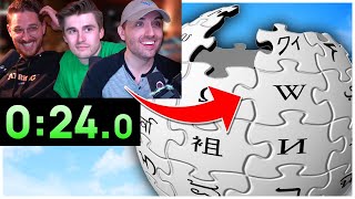 We Speedran Wikipedia...