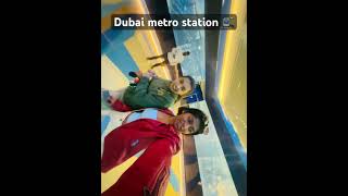 At Dubai metro station… Roaming without sleeping when we have evening shift😜#dubaimetrotrain #dubai