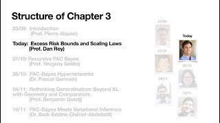 Dan Roy (University of Toronto) - Excess Risk Bounds and Scaling Laws