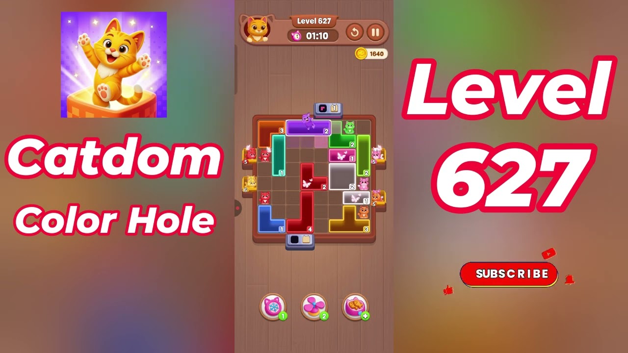 Catdom Color Hole Level 627 Walkthrough [NEW UPDATE