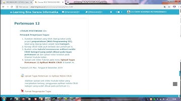 Tutorial Penggunaan Aplikasi Mobile Dengan Konsep CRUD ( pertemuan 12 TEKNOLOGI WEB SERVICE)