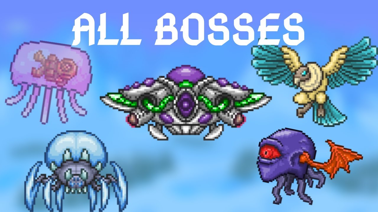 Terraria: Mod All Bosses + Mini-Bosses (Outdated) - YouTube