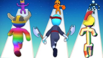 GIANT RUSH vs SOLO LEVELING: HIT & RUN vs TALL MAN RUN - Triple Game