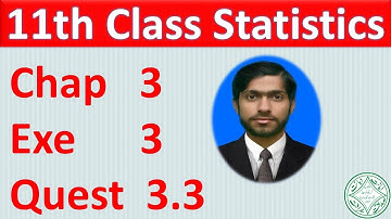 Exercise 3 question 3.3, 1st year statistics chapter 3 Measure of Location  part 3 or question 3.3