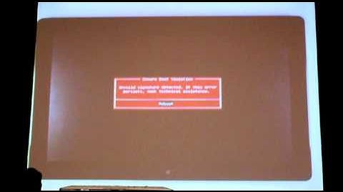 Windows 8 Secure Boot Demo