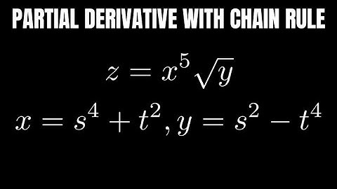 Multivariable Chain Rule Example With Partial Derivative