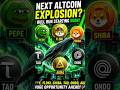 NEXT 100X ALTCOINS? 🚀 PEPE FLOKI TAO ONDO AURA #shorts