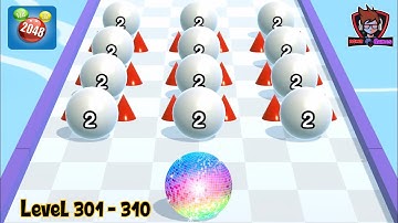 BALL RUN 2048 🎱💕- All Levels Gameplay Android, iOS (301 TO 310)