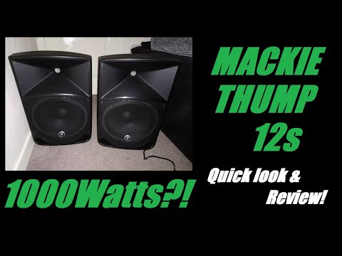 Mackie Thump 12 1000w Powered Speaker = Quick Look & Review