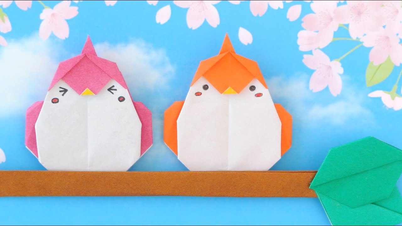 折り紙 鳥の作り方 Origami Cute Bird Instructions Youtube