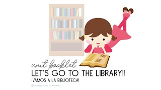 Learn Spanish vocabulary featuring Let's Go to the Library!