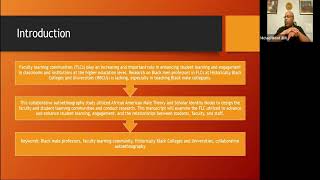 BDN Workshop Series: Experiences of Black Men in a Faculty Learning Community Devoted to Black...
