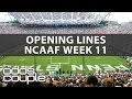 College Football Picks  Week 11 Opening Lines Report with ...