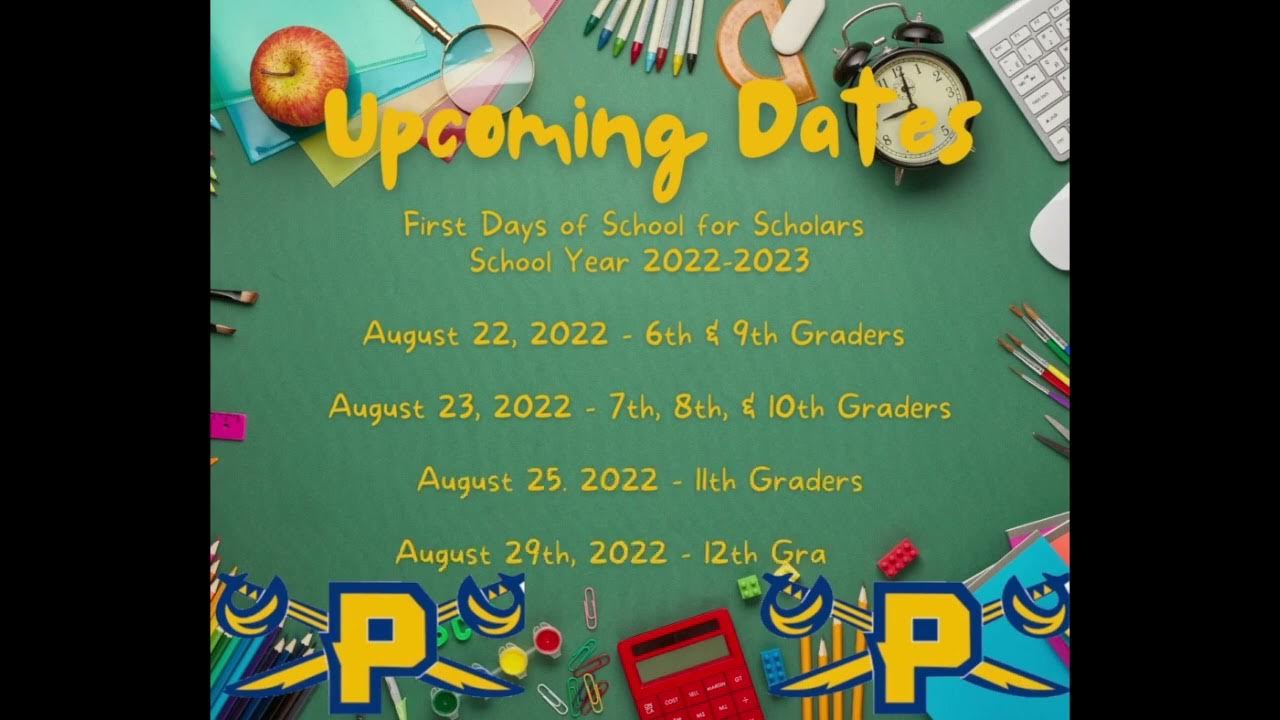 Dates at Paul Public Charter School SY 2022 2023 YouTube