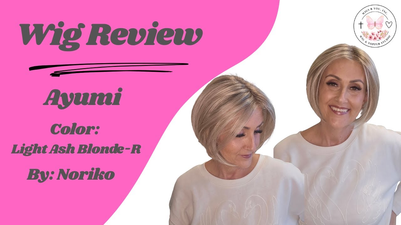 NEW Wig Review! Ayumi by Noriko | Shown in color Light Ash Blonde-R 