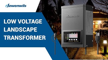 DEWENWILS 120 Low Voltage Transformer with Timer and Photocell Sensor HOSL04H