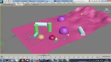 3dsmax : Simulate Object collision with the Cloth modifier - Demo preview