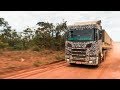 Driving a new Scania R 500 in rugged Mato Grosso, Brazil