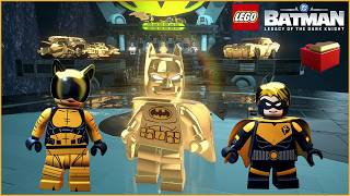 All Vehicles and Suits Using GOLD Red Brick in LEGO Batman Legacy of the Dark Knight