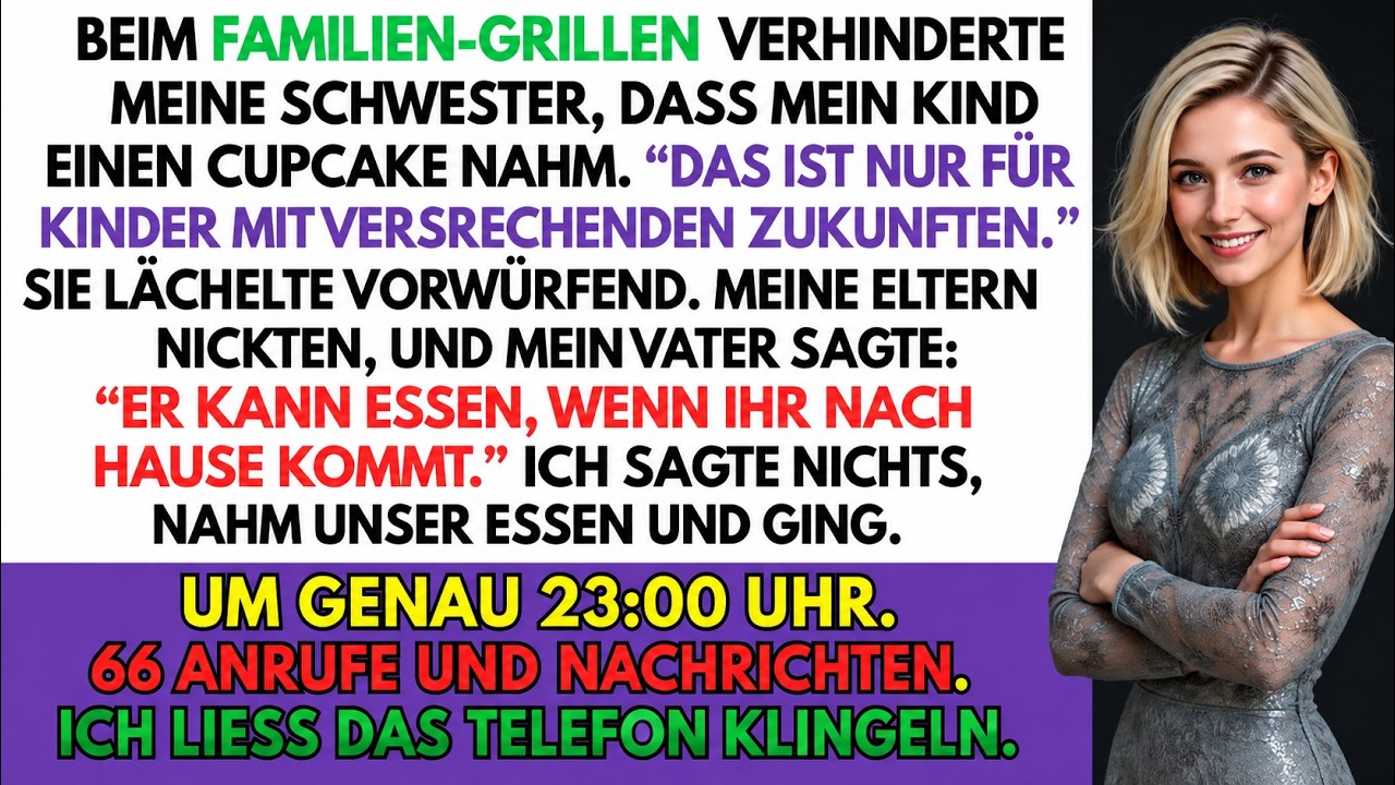 „Die sind nur für Kinder mit vielversprechender Zukunft“, sagte meine Schwester und schlug meinem neunjährigen Sohn die Hand weg, als er nach einem Cupcake greifen wollte. Meine Eltern sahen zu....