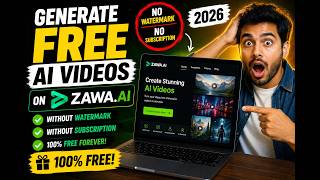 Generate FREE AI Videos on Zawa.AI Without Watermark or Subscription (2026)