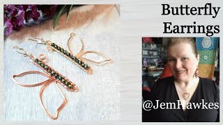 Easy Wire Butterfly Earrings with Jem Hawkes | DIY Jewellery | Make Jewelry