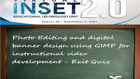 VINSET 2.0 DAY 4 ANSWER KEY | Photo Editing and digital banner design using GIMP
