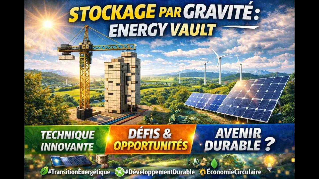 Le stockage par gravité : Energy Vault