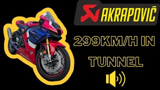 Cbr1000Rrr Akrapovic Exhaust - Tunnel Sound -