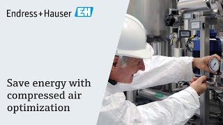 Save energy with compressed air optimization | #endressenergyefficiency