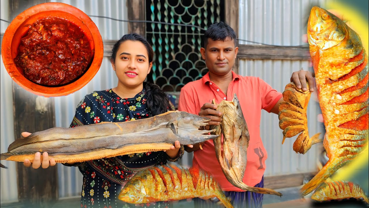 চার পদের শুটকির হেব্বি রেসিপি দিয়ে দুই গামলা ভাত শেষ | shutki bhuna || shutki macher recipe bangla