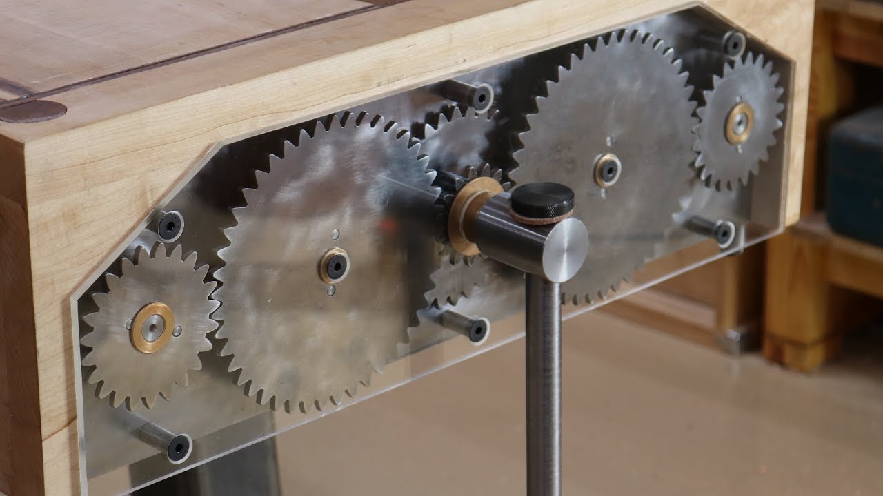 Andrew Klein's Twin Turbo Vise uses metal gears | Woodworking Network