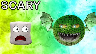 Marshmallows And The Evil Dragon Orange